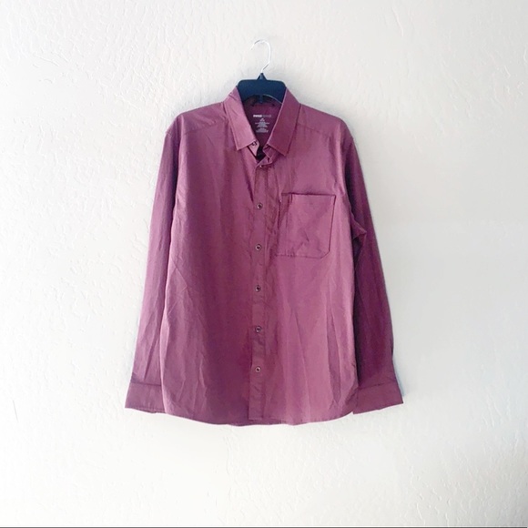 Swisstech “Windsor Wine” Button Up Shirt - Picture 1 of 9